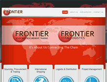 Tablet Screenshot of frontiertl.com